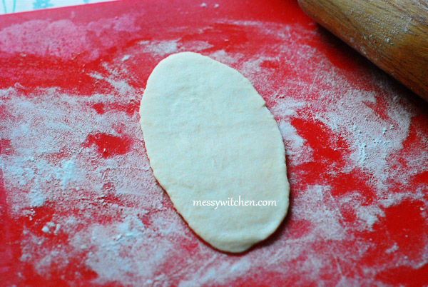 Roll Dough Into Rectangular Shape